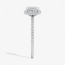 The Timeless Pavé Halo Engagement Ring | Emerald