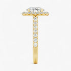The Iconic Pavé Halo Engagement Ring | Oval