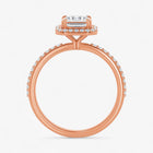 The Timeless Pavé Halo Engagement Ring | Emerald