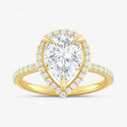 The Timeless Pavé Halo Engagement Ring | Pear