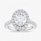 The Iconic Pavé Halo Engagement Ring | Oval