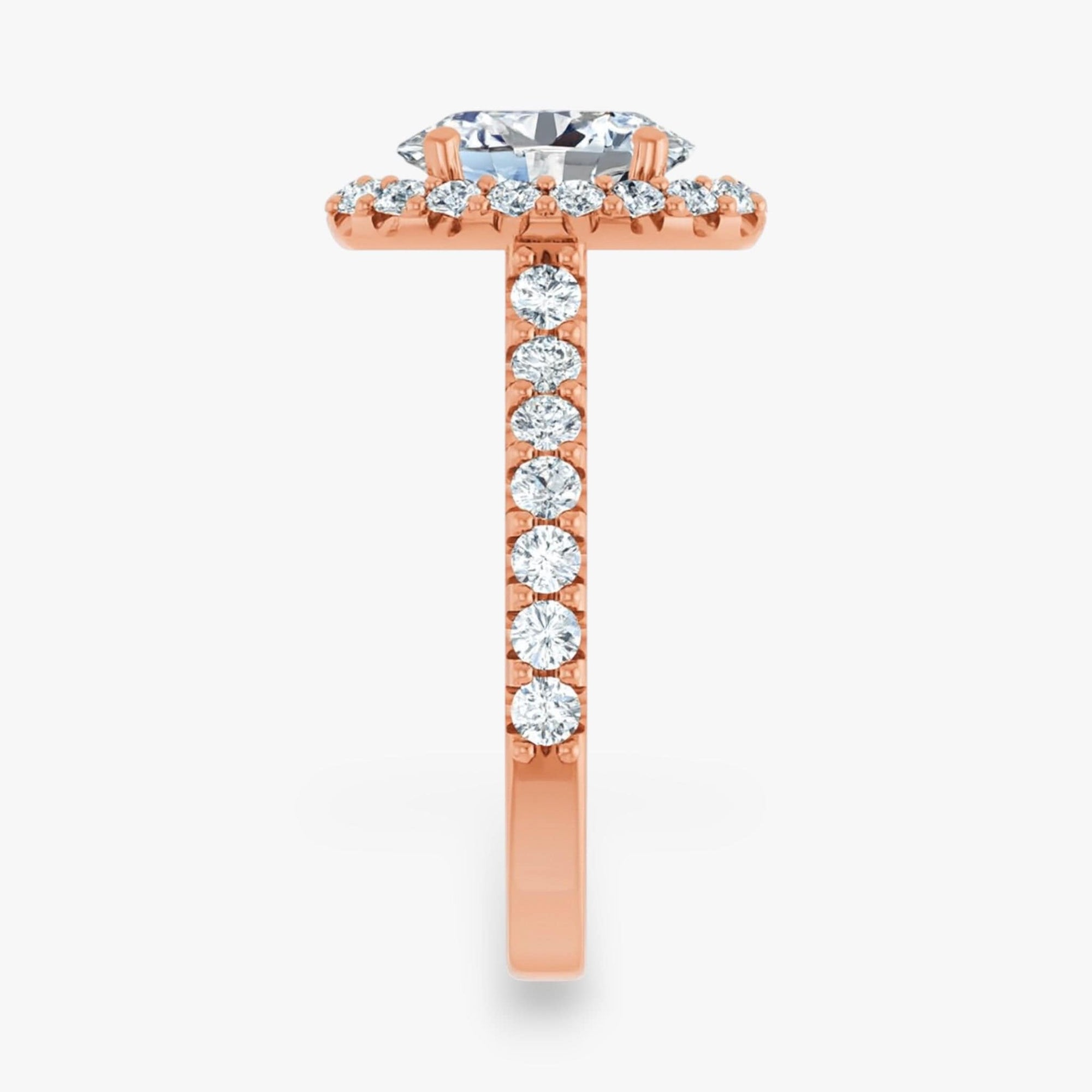 The Iconic Pavé Halo Engagement Ring | Oval