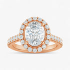 The Iconic Pavé Halo Engagement Ring | Oval