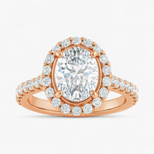 The Iconic Pavé Halo Engagement Ring | Oval