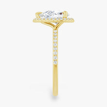 The Timeless Pavé Halo Engagement Ring | Pear