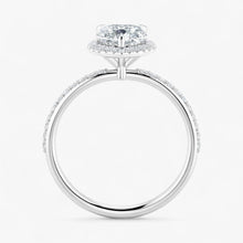 The Timeless Pavé Halo Engagement Ring | Pear
