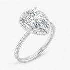 The Timeless Pavé Halo Engagement Ring | Pear