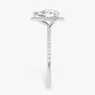 The Timeless Pavé Halo Engagement Ring | Pear