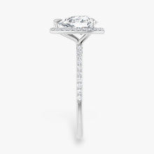 The Timeless Pavé Halo Engagement Ring | Pear
