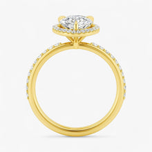 The Timeless Pavé Halo Engagement Ring | Pear