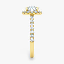 The Iconic Pavé Halo Engagement Ring | Cushion