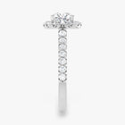 The Iconic Pavé Halo Engagement Ring | Cushion