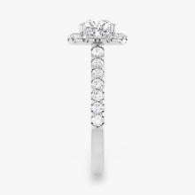 The Iconic Pavé Halo Engagement Ring | Cushion