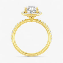 The Timeless Pavé Halo Engagement Ring | Cushion