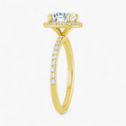 The Timeless Pavé Halo Engagement Ring | Cushion