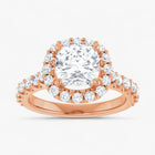 The Iconic Pavé Halo Engagement Ring | Cushion