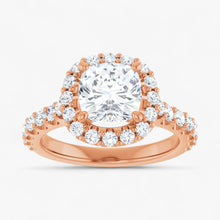 The Iconic Pavé Halo Engagement Ring | Cushion
