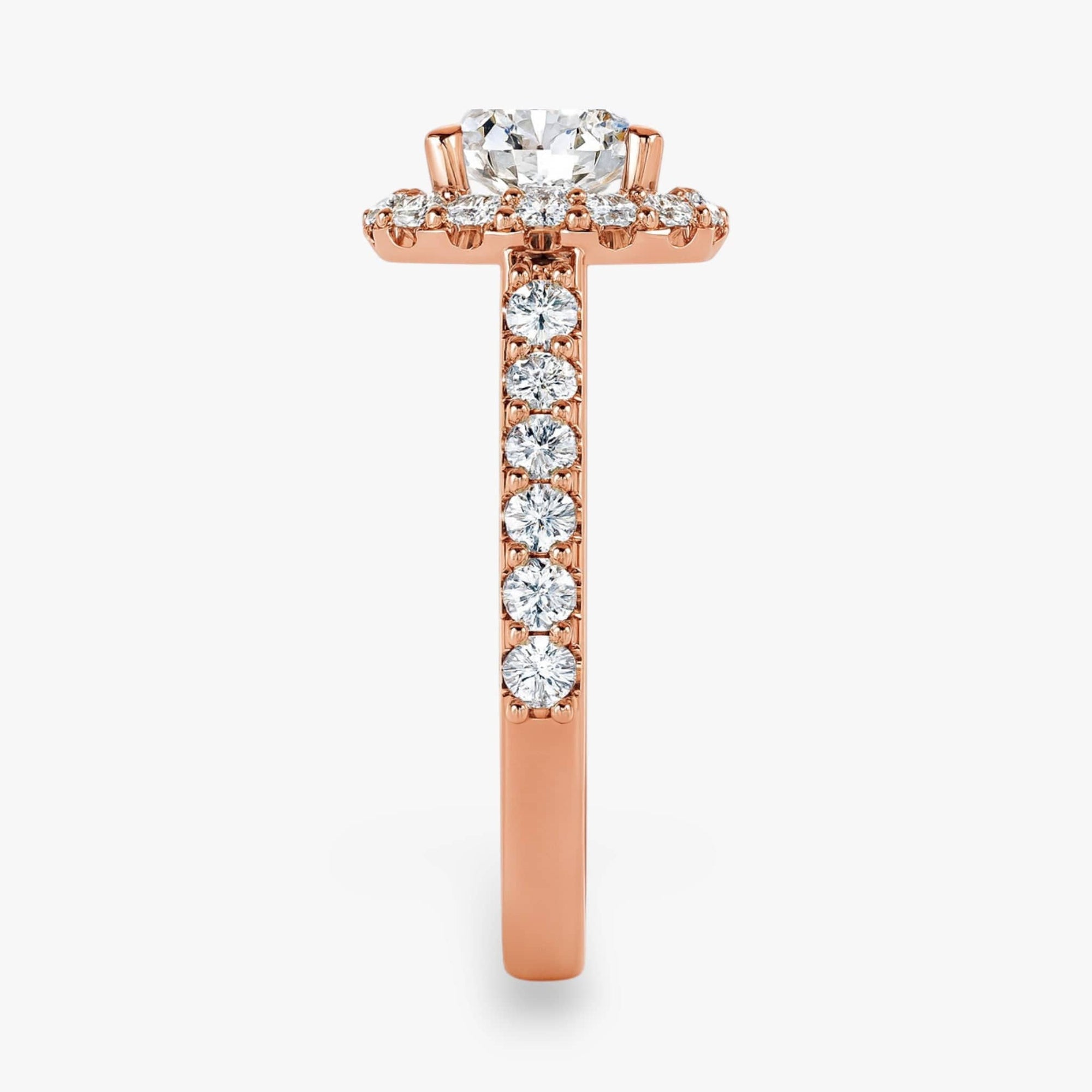 The Iconic Pavé Halo Engagement Ring | Cushion