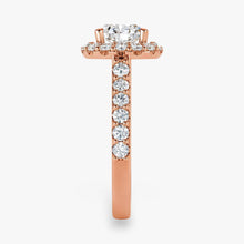 The Iconic Pavé Halo Engagement Ring | Cushion