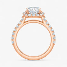 The Iconic Pavé Halo Engagement Ring | Cushion