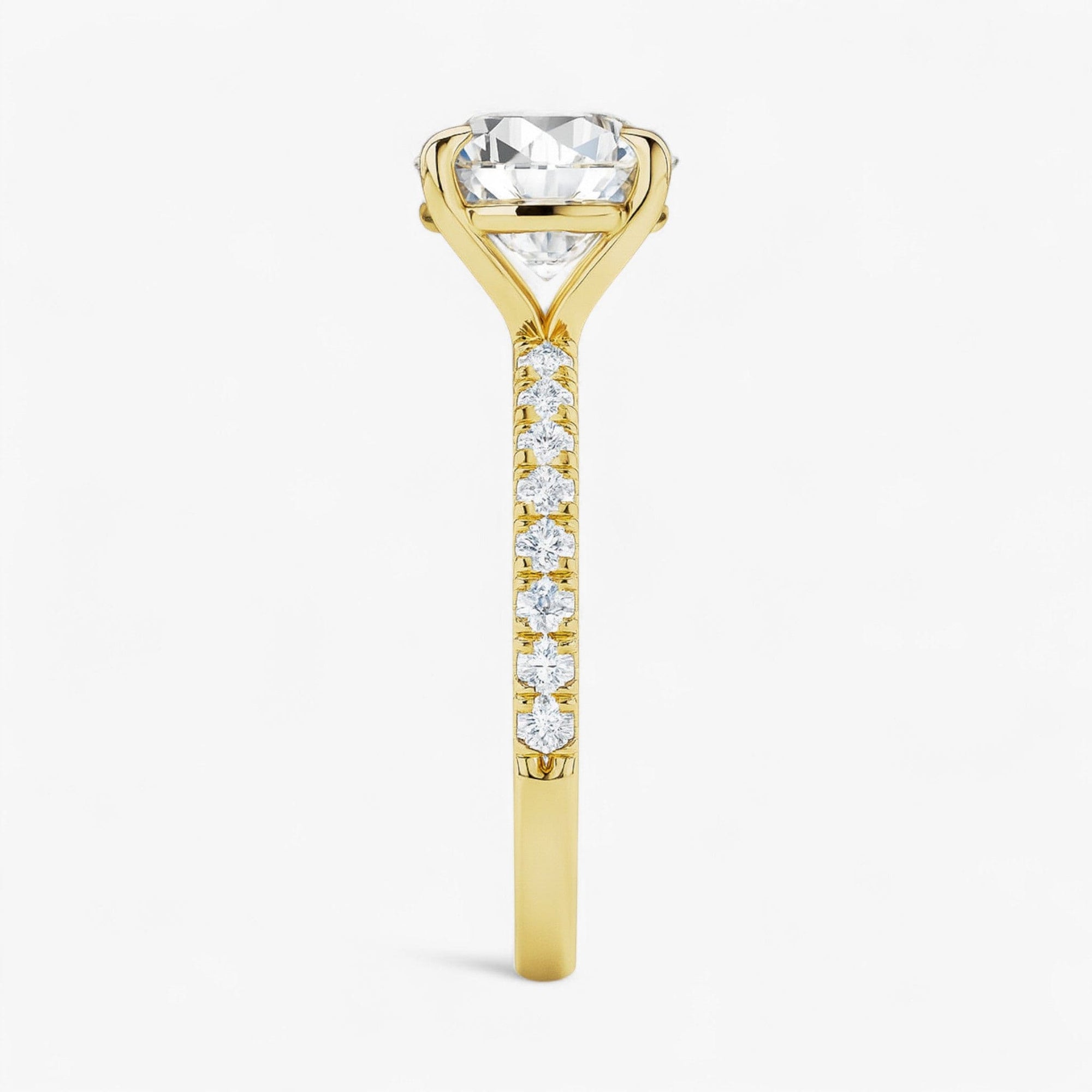 The Classic Pavé Engagement Ring | Round
