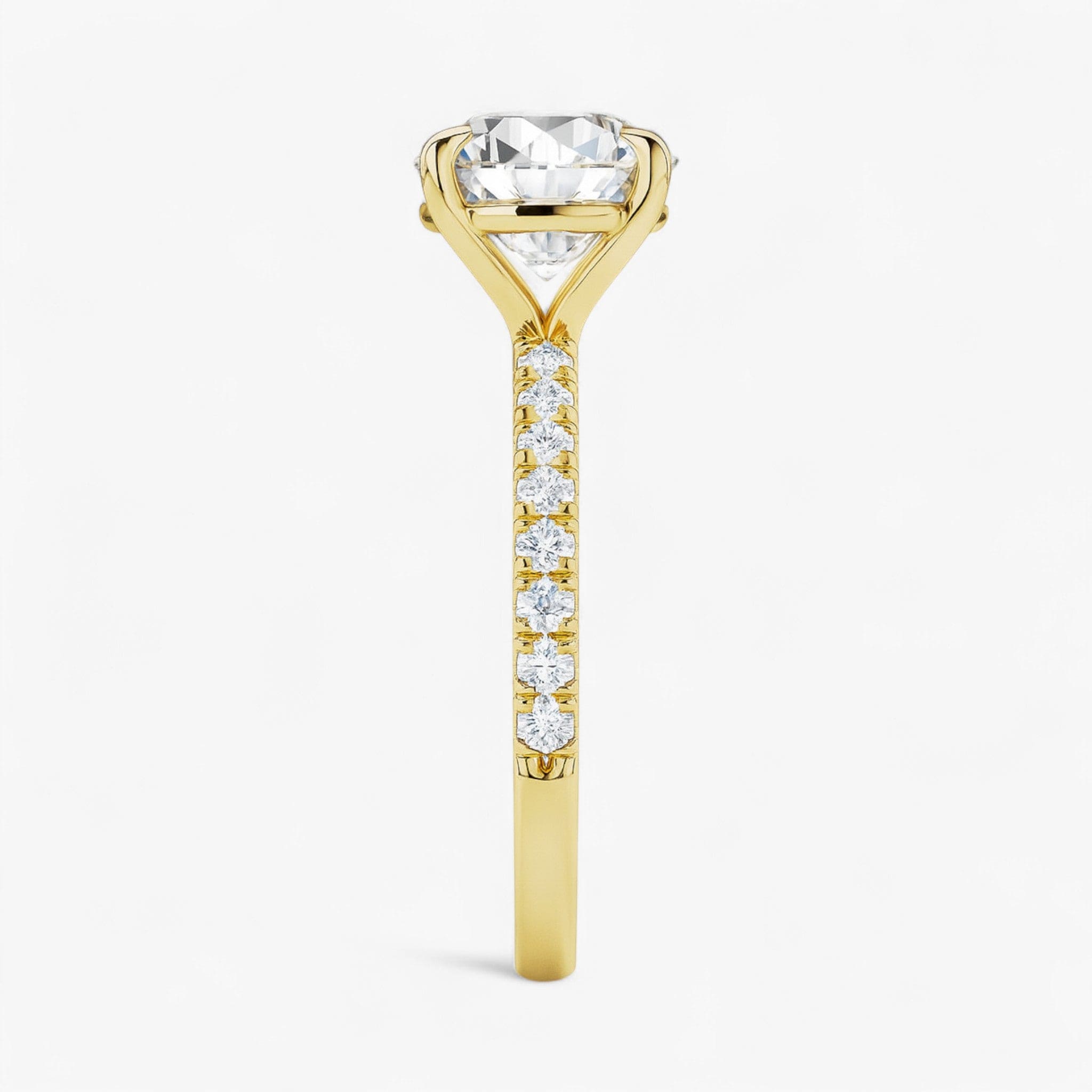 The Classic Pavé Engagement Ring | Round