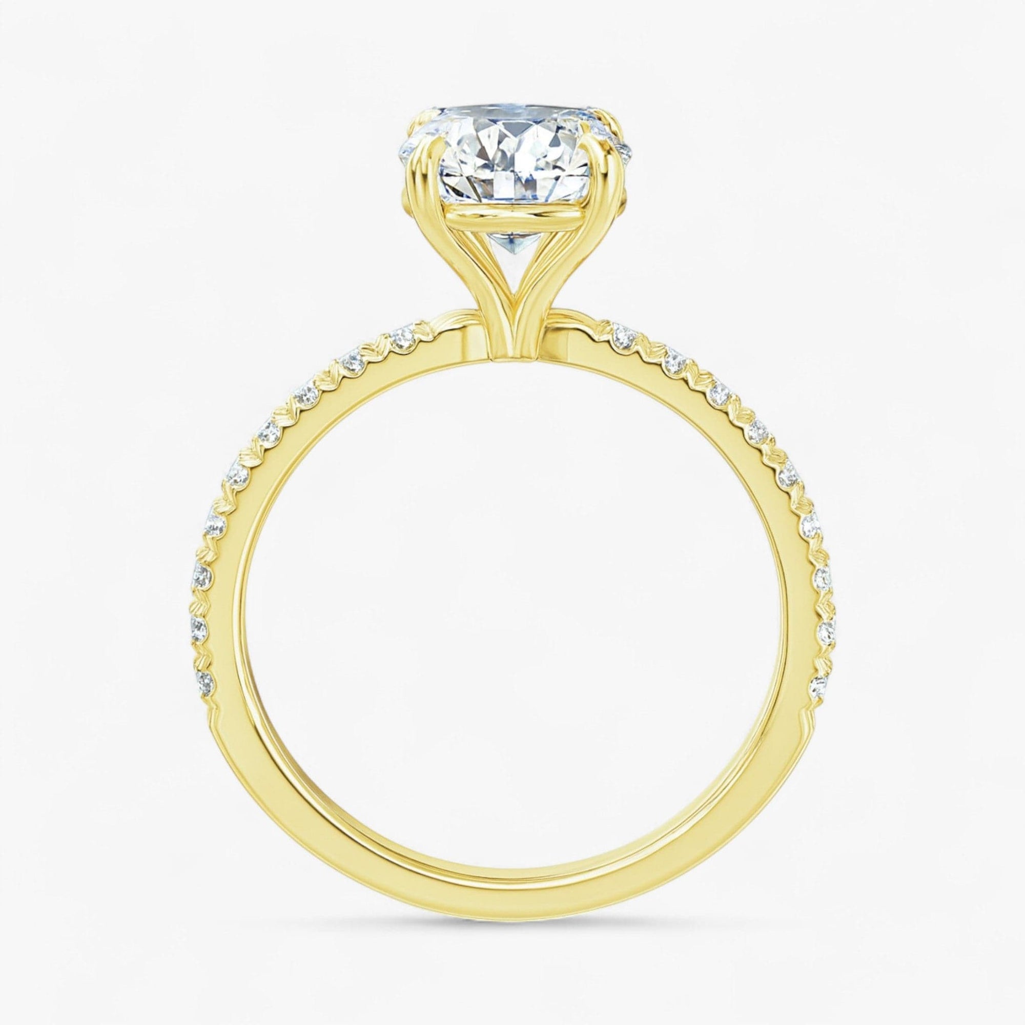 The Classic Pavé Engagement Ring | Round