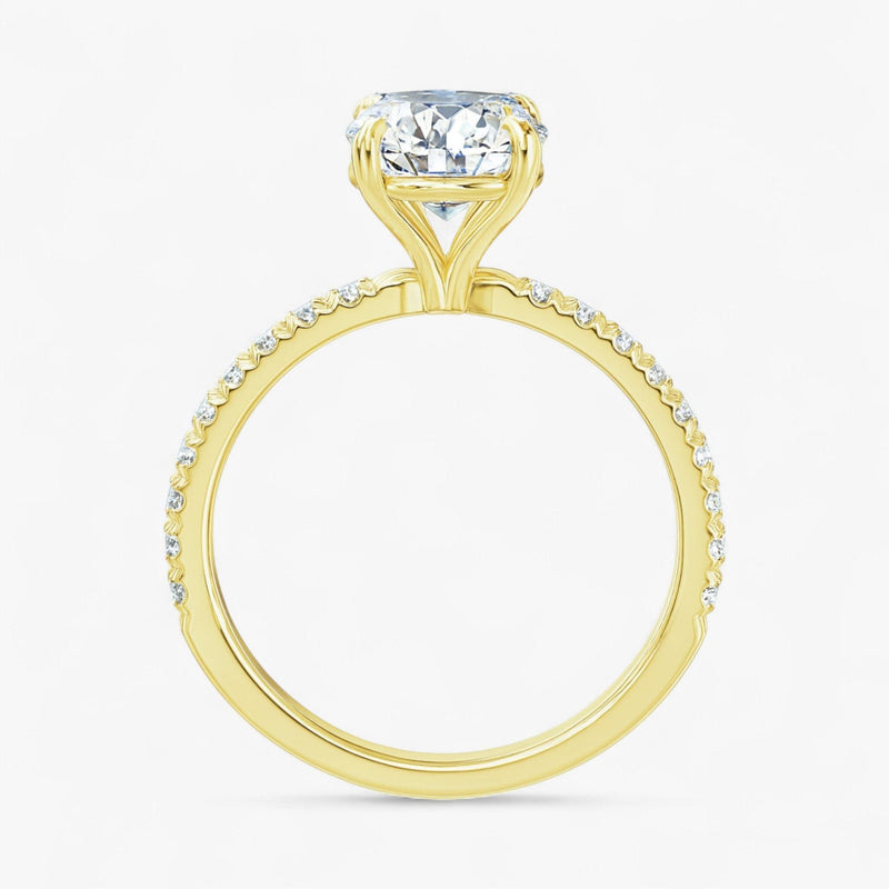 The Classic Pavé Engagement Ring | Round