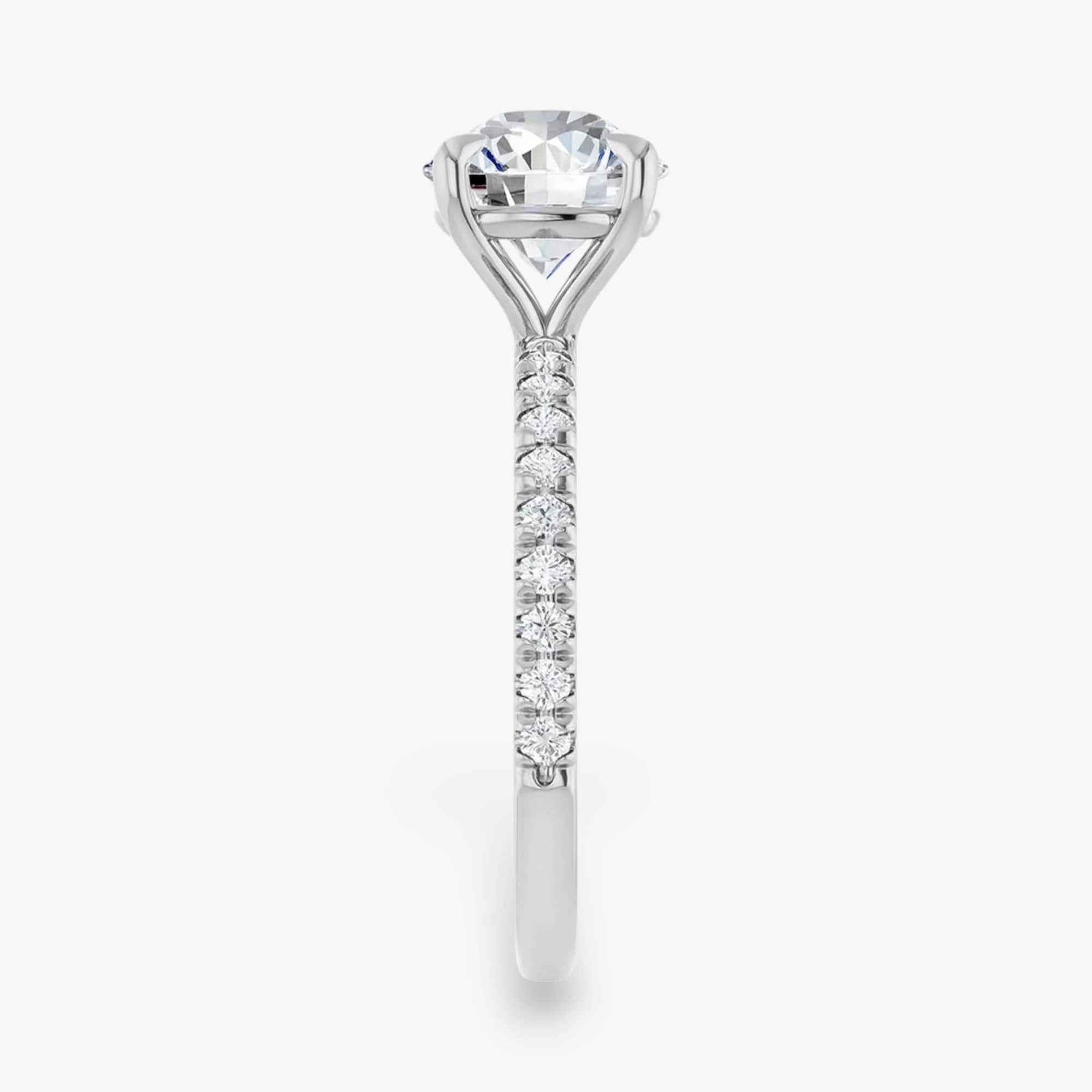 The Classic Pavé Engagement Ring | Round