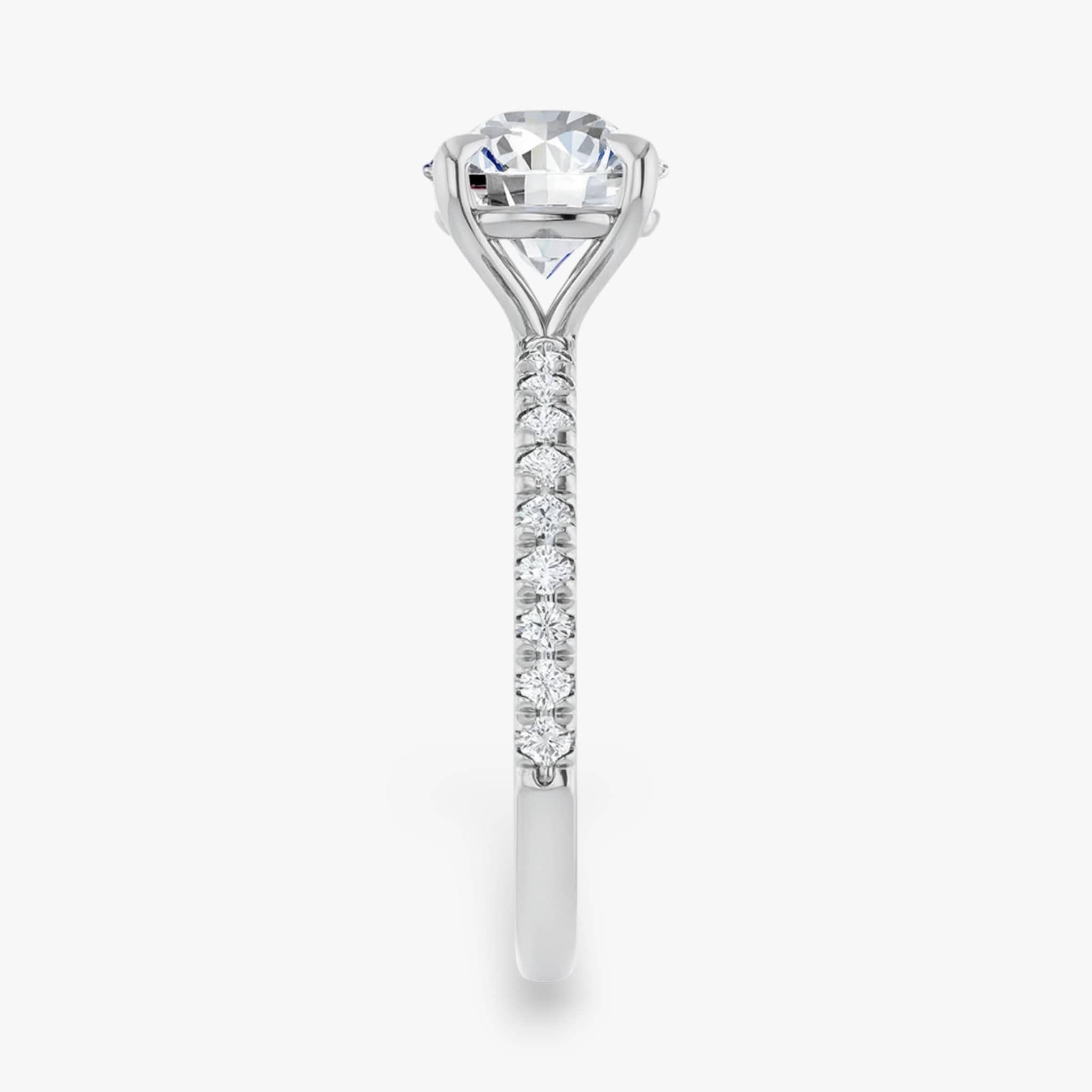 The Classic Pavé Engagement Ring | Round
