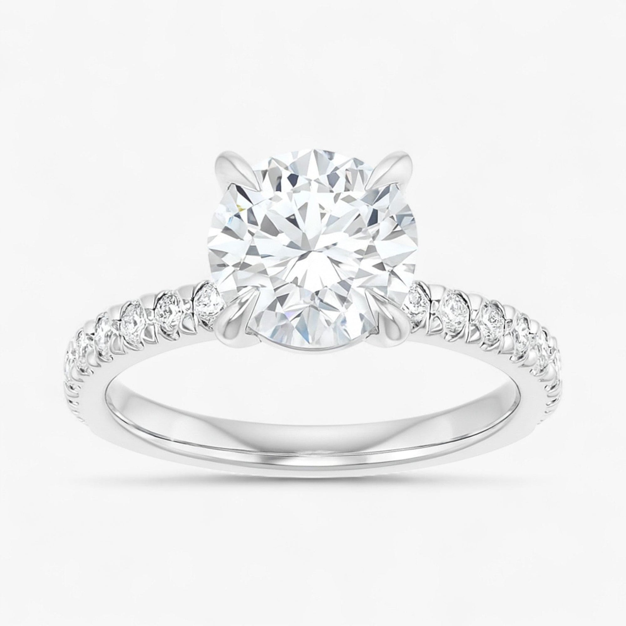 The Classic Pavé Engagement Ring | Round