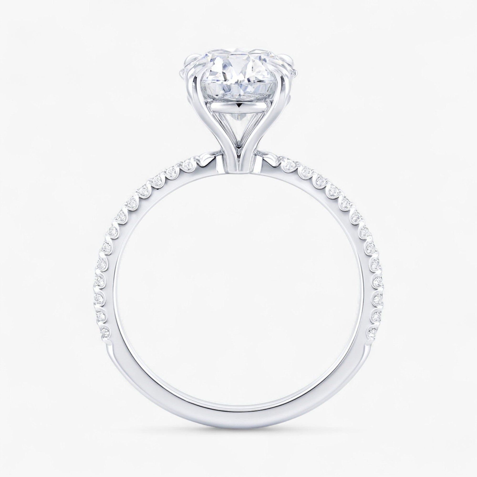 The Classic Pavé Engagement Ring | Round