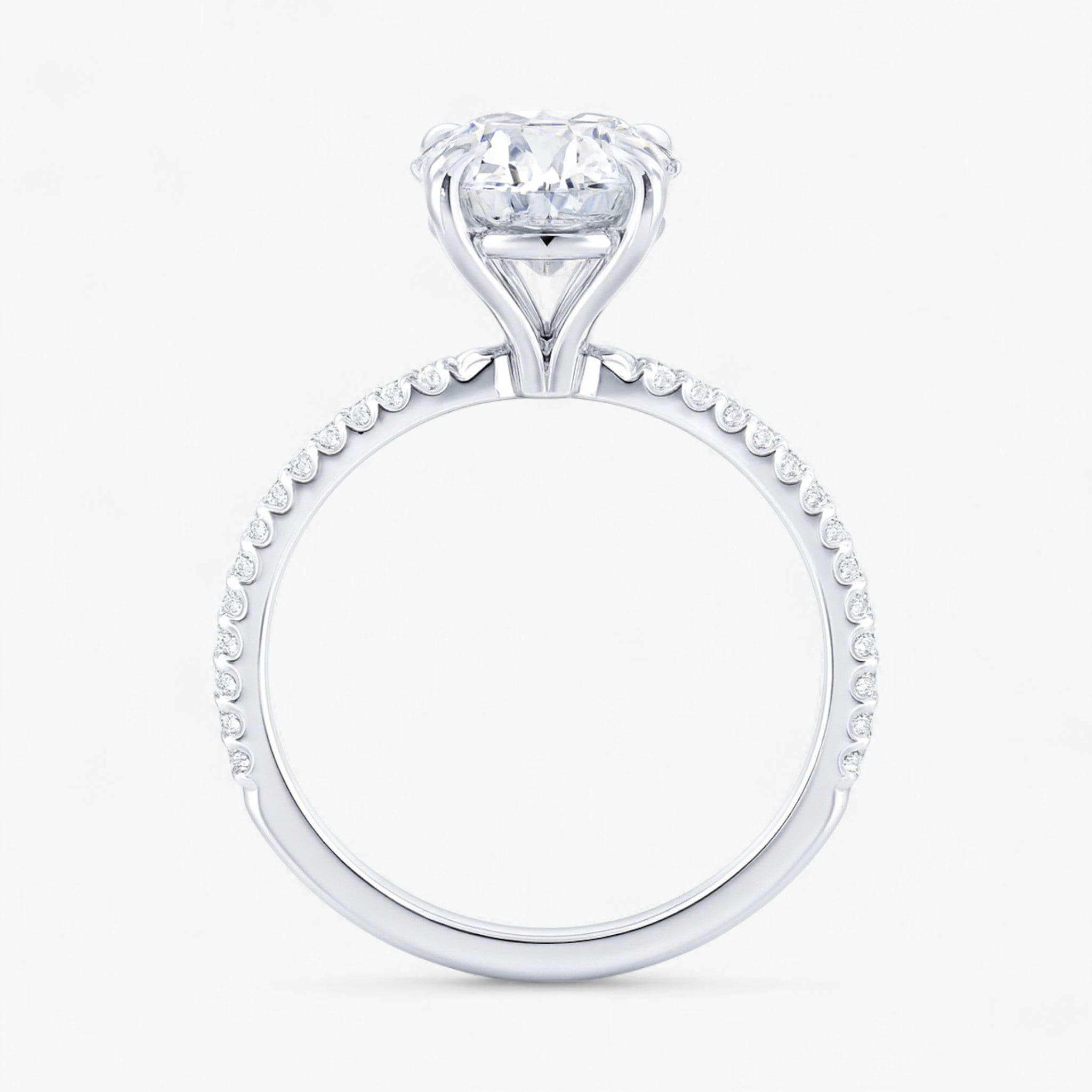 The Classic Pavé Engagement Ring | Round
