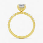 The Classic Pavé Engagement Ring | Emerald