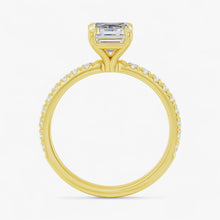 The Classic Pavé Engagement Ring | Emerald