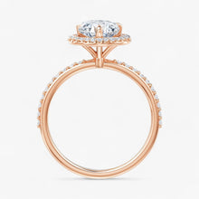 The Timeless Pavé Halo Engagement Ring | Pear