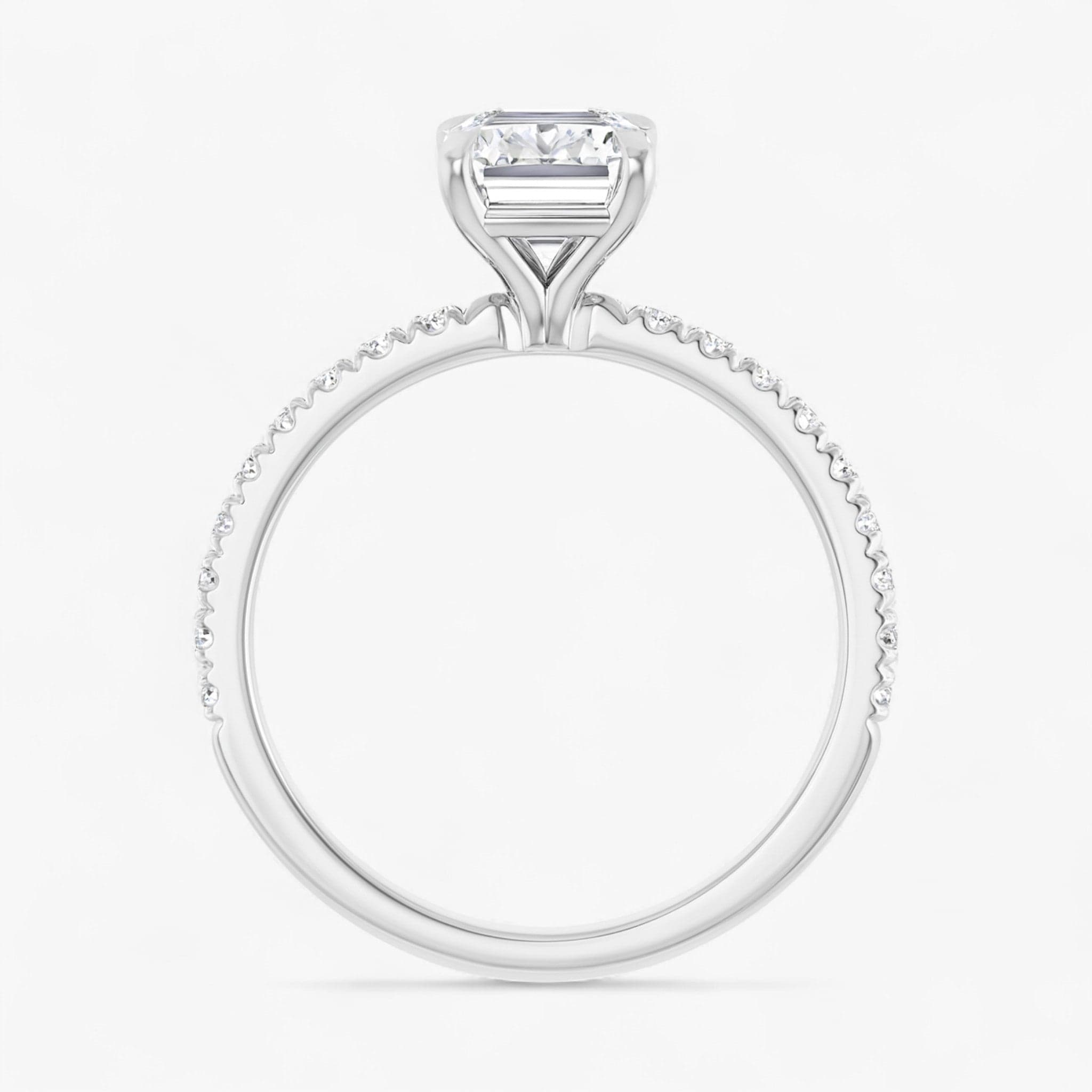 The Classic Pavé Engagement Ring | Emerald
