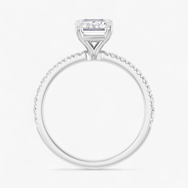 The Classic Pavé Engagement Ring | Emerald