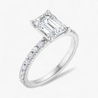 The Classic Pavé Engagement Ring | Emerald