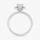 The Timeless Pavé Halo Engagement Ring | Cushion