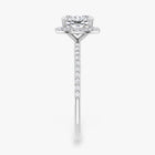 The Timeless Pavé Halo Engagement Ring | Cushion