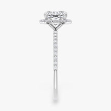 The Timeless Pavé Halo Engagement Ring | Cushion