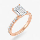 The Classic Pavé Engagement Ring | Emerald