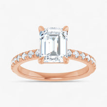 The Classic Pavé Engagement Ring | Emerald