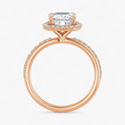 The Timeless Pavé Halo Engagement Ring | Cushion