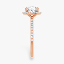 The Timeless Pavé Halo Engagement Ring | Cushion