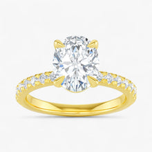 The Classic Pavé Engagement Ring | Oval