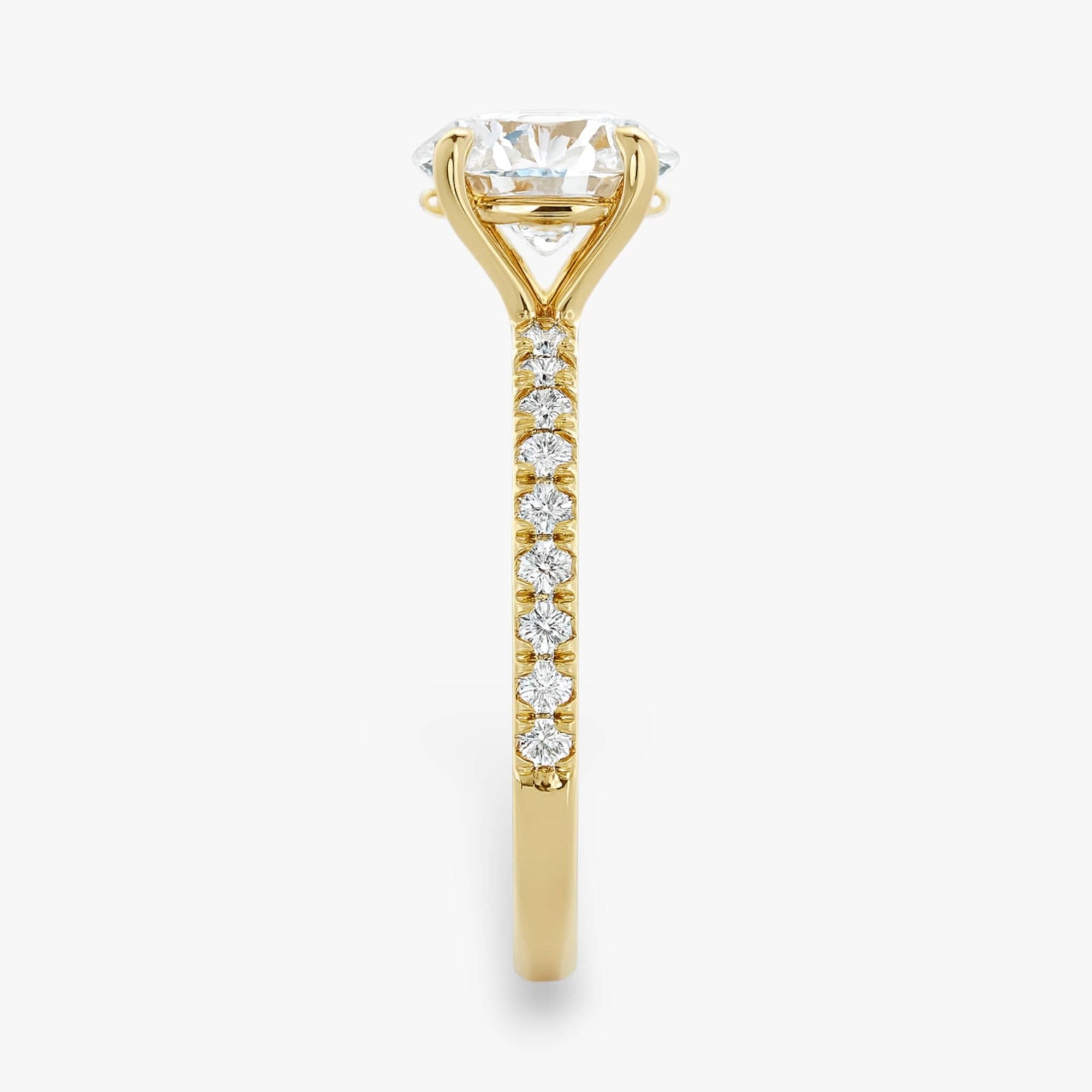 The Classic Pavé Engagement Ring | Oval