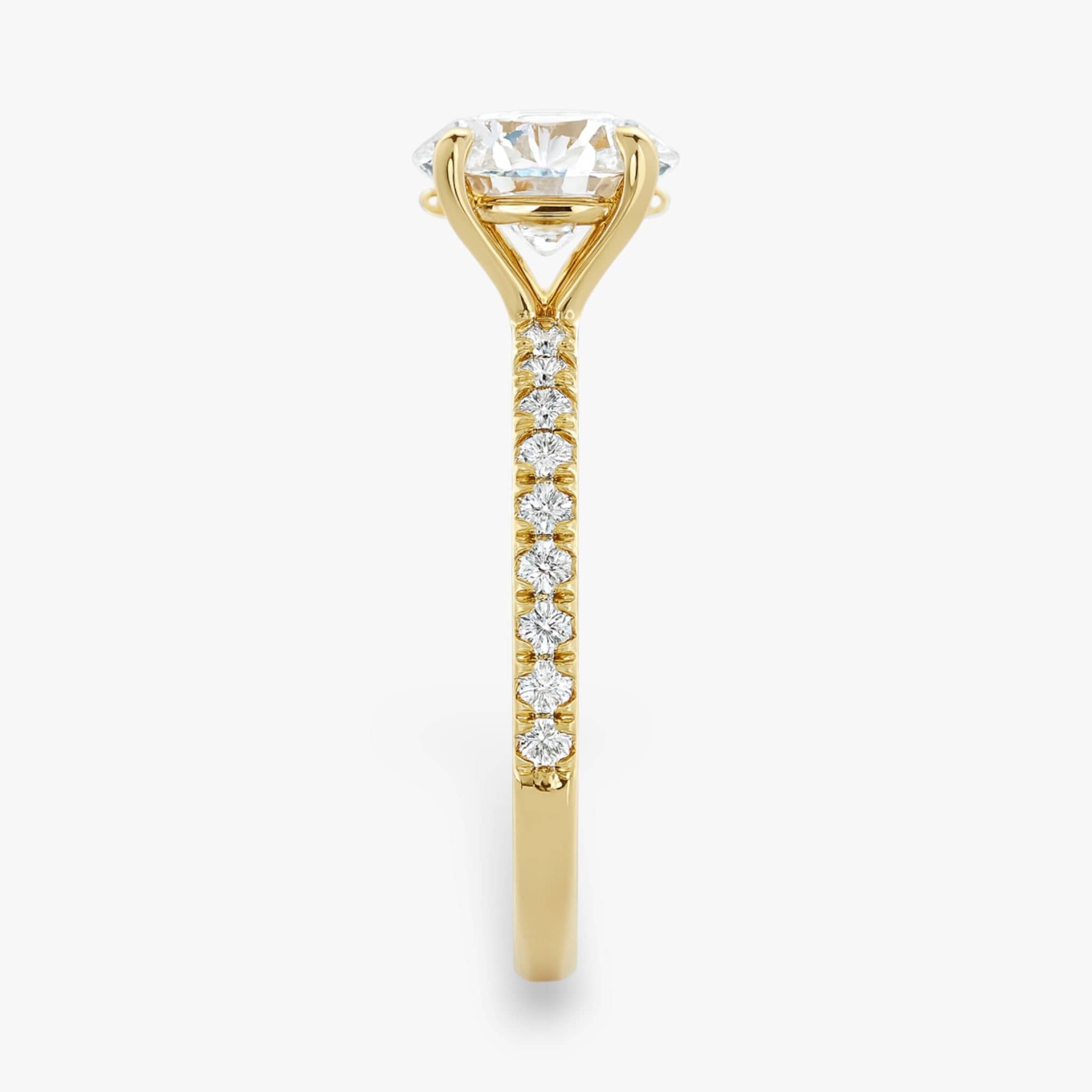 The Classic Pavé Engagement Ring | Oval