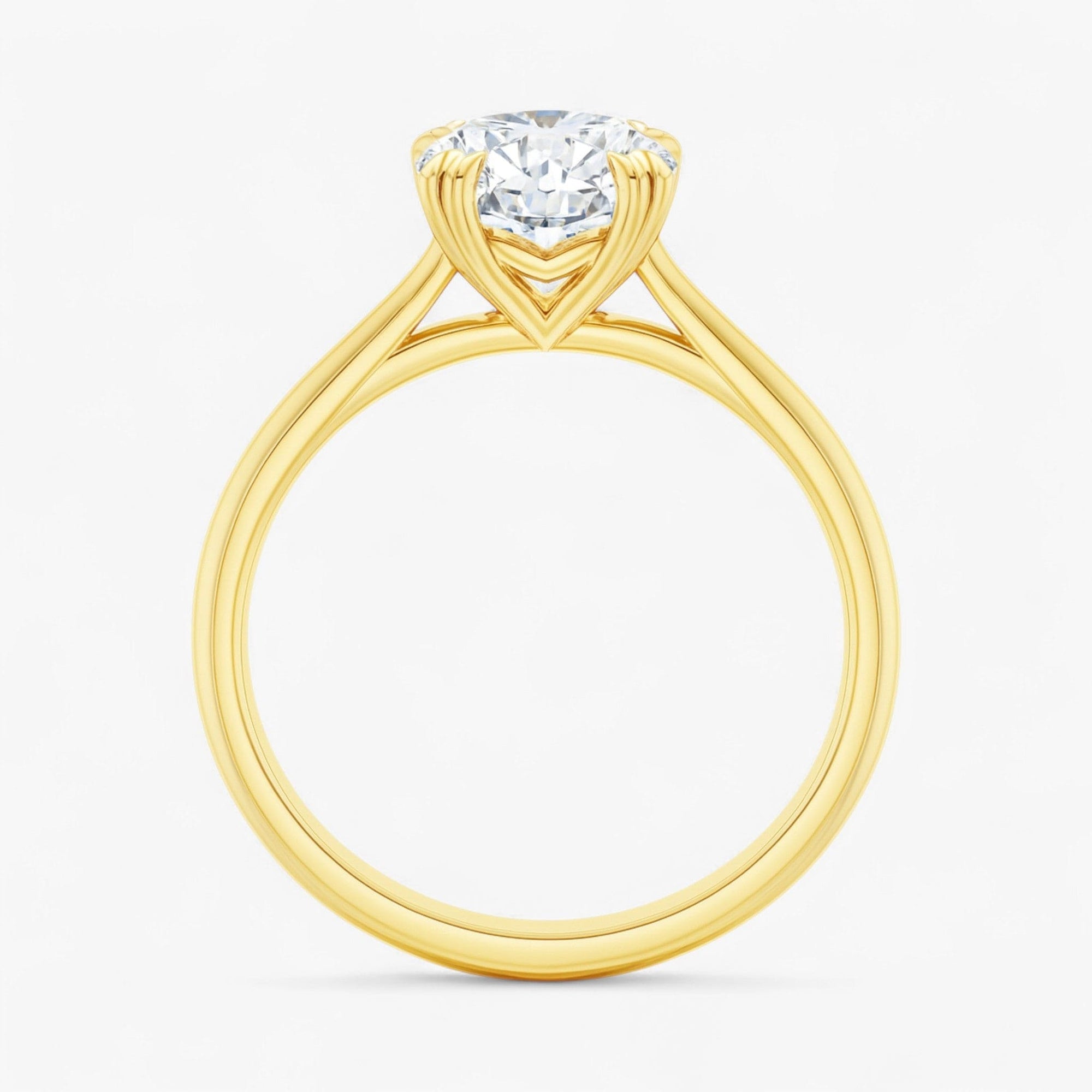 The Double Claw Solitaire Engagement Ring | Round